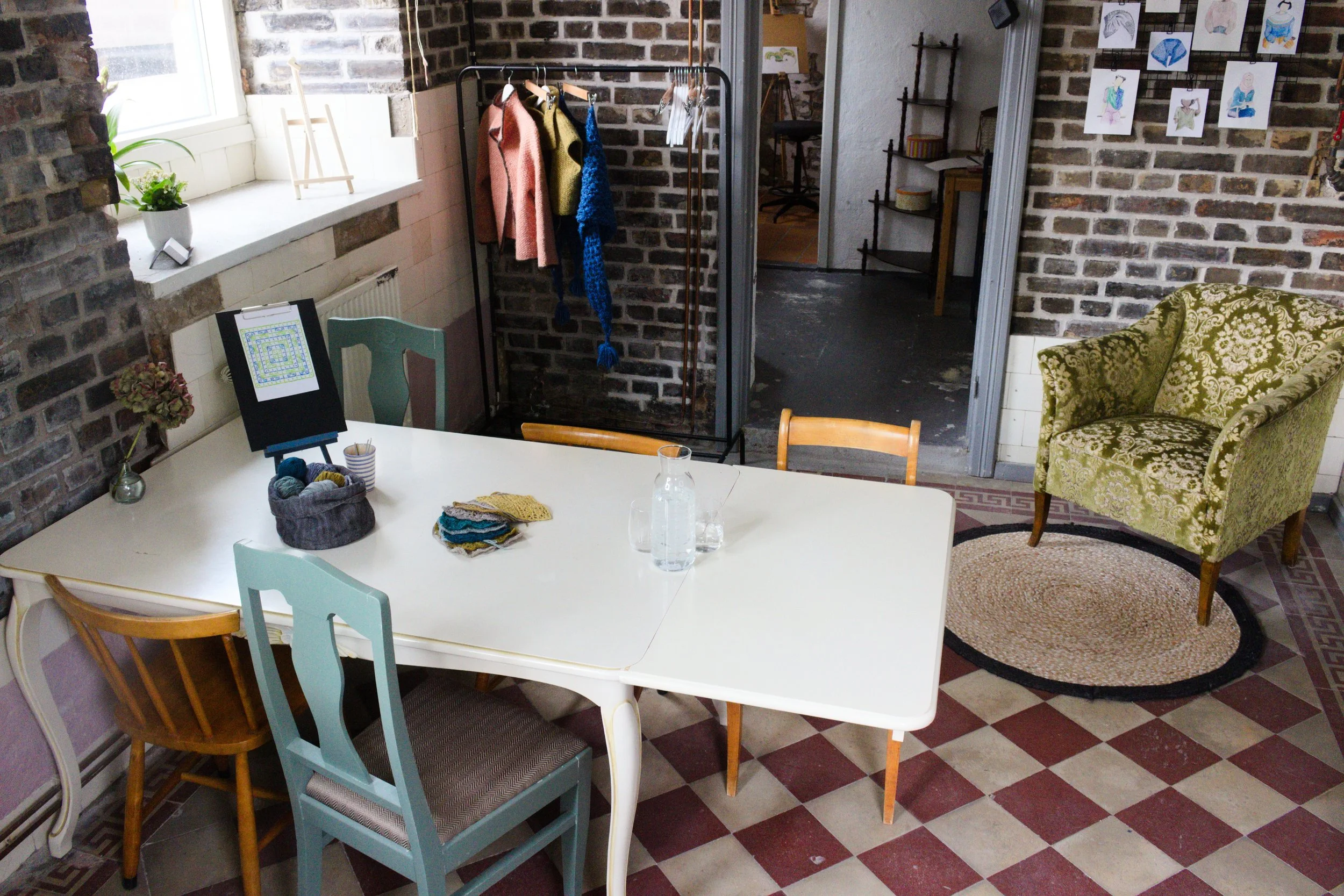 Crochet studio and course space