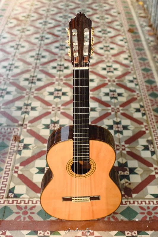 Guitar and tiles