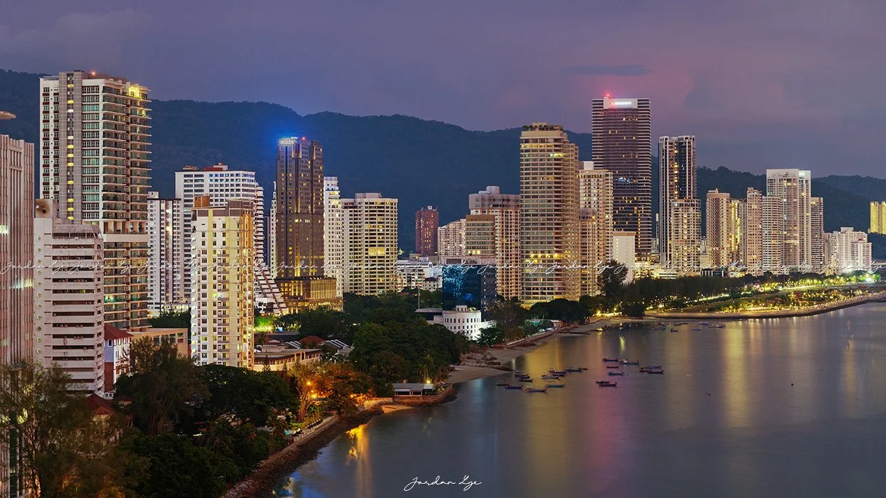 Penang night cityscape 