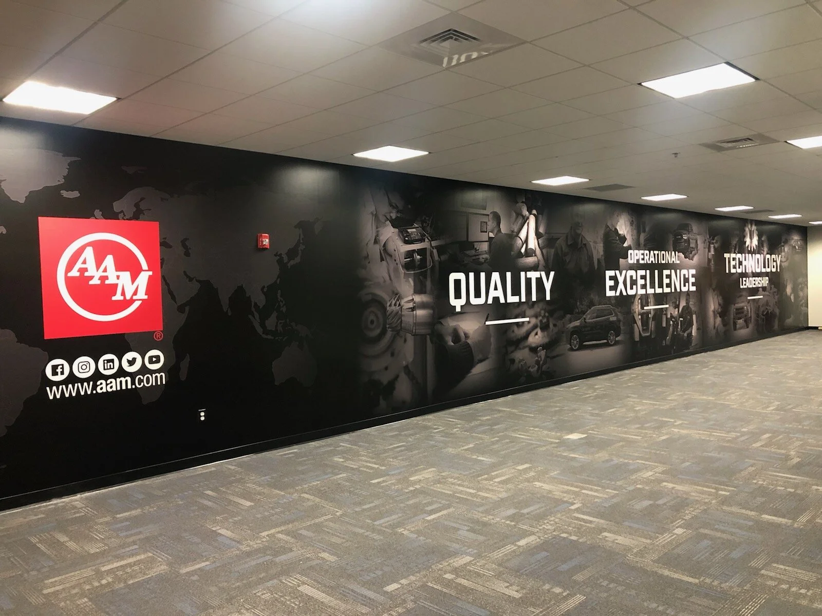 Facility Branding - Technology Center Wall