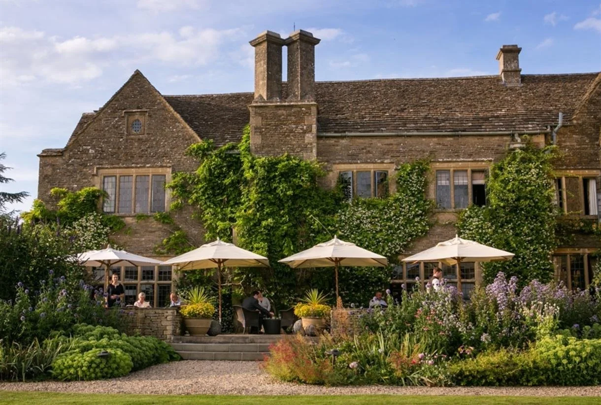 Whatley Manor Outside dining area