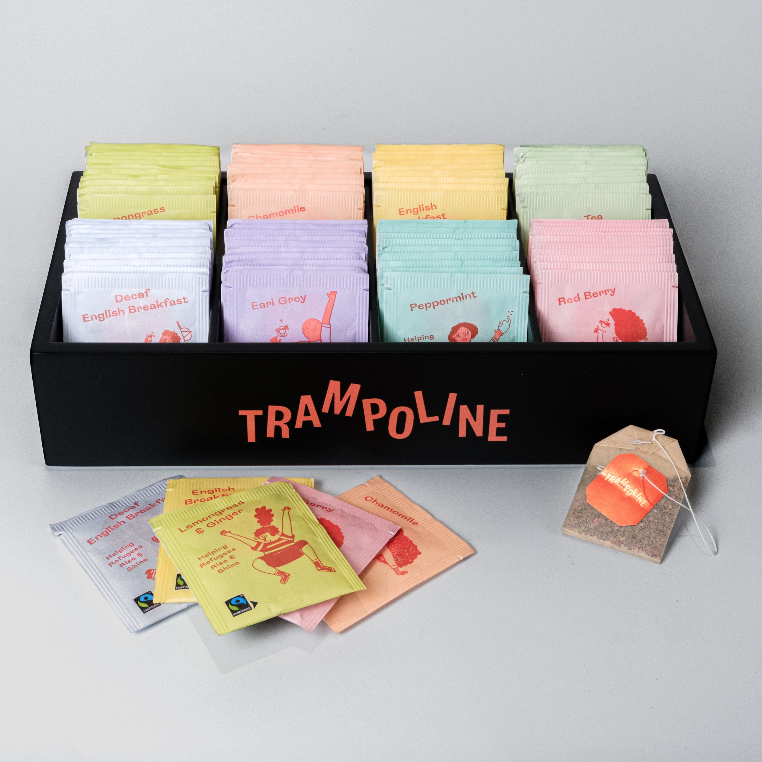 A tea chest of Trampoline Teas