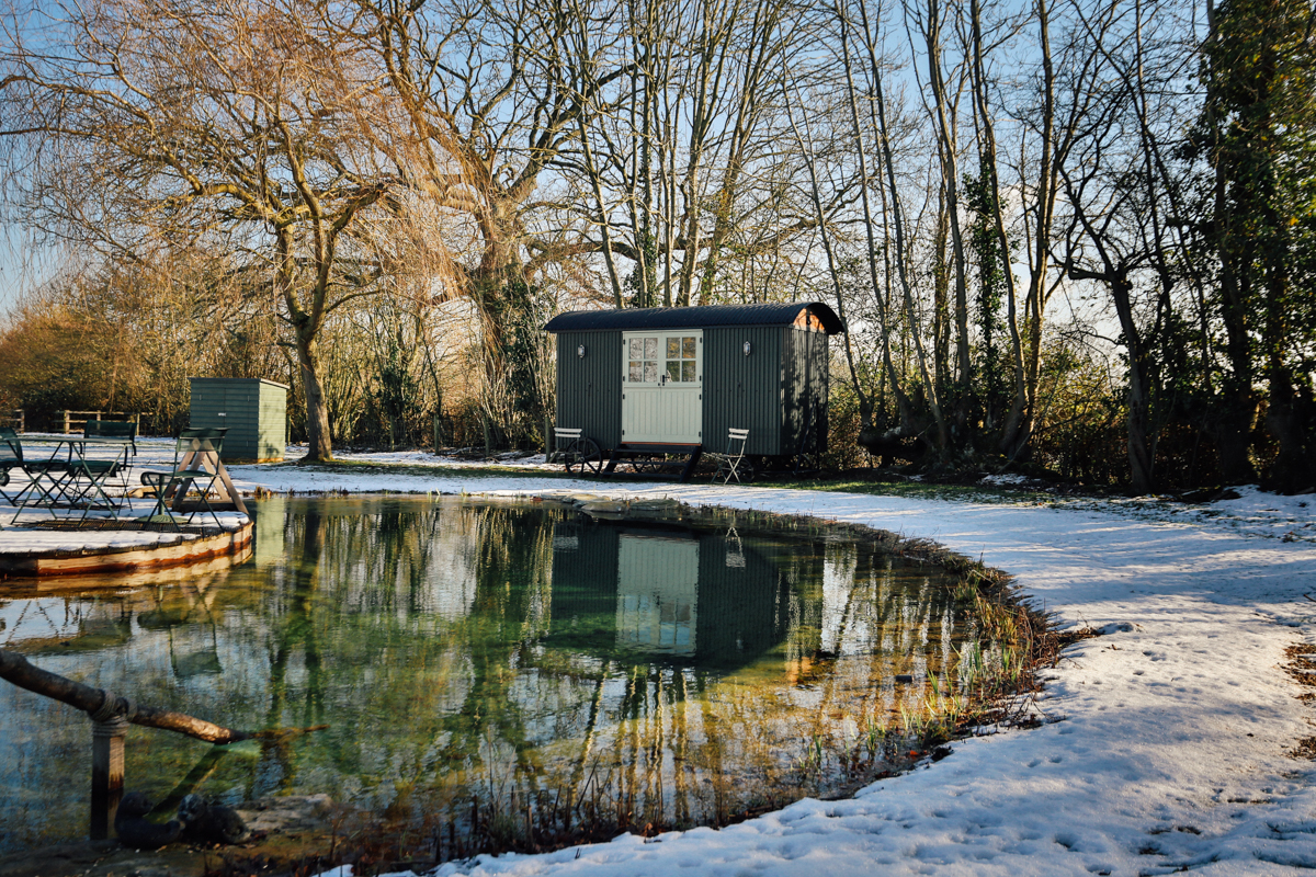 Shepherds hut at Red Sky Shepherds Huts