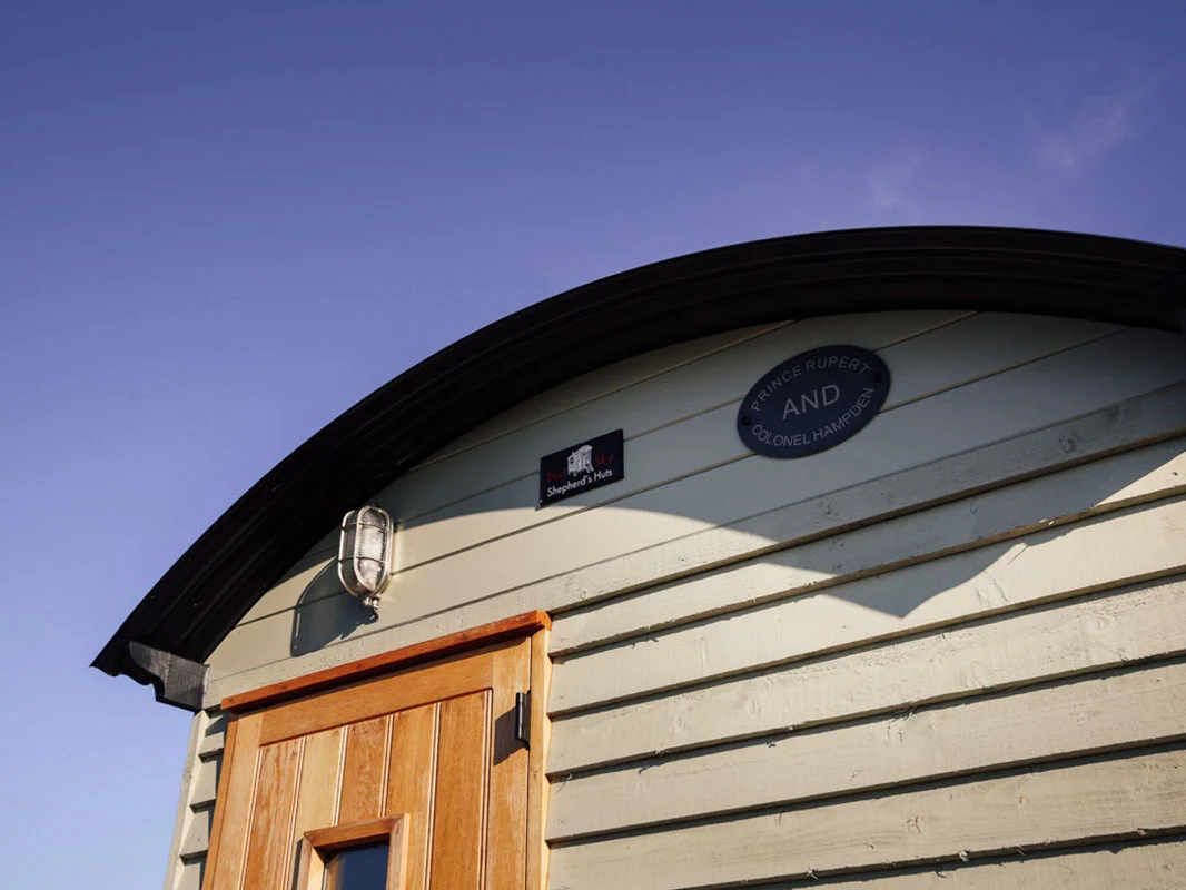 Shepherds hut used as hair salon Oxfordshire
