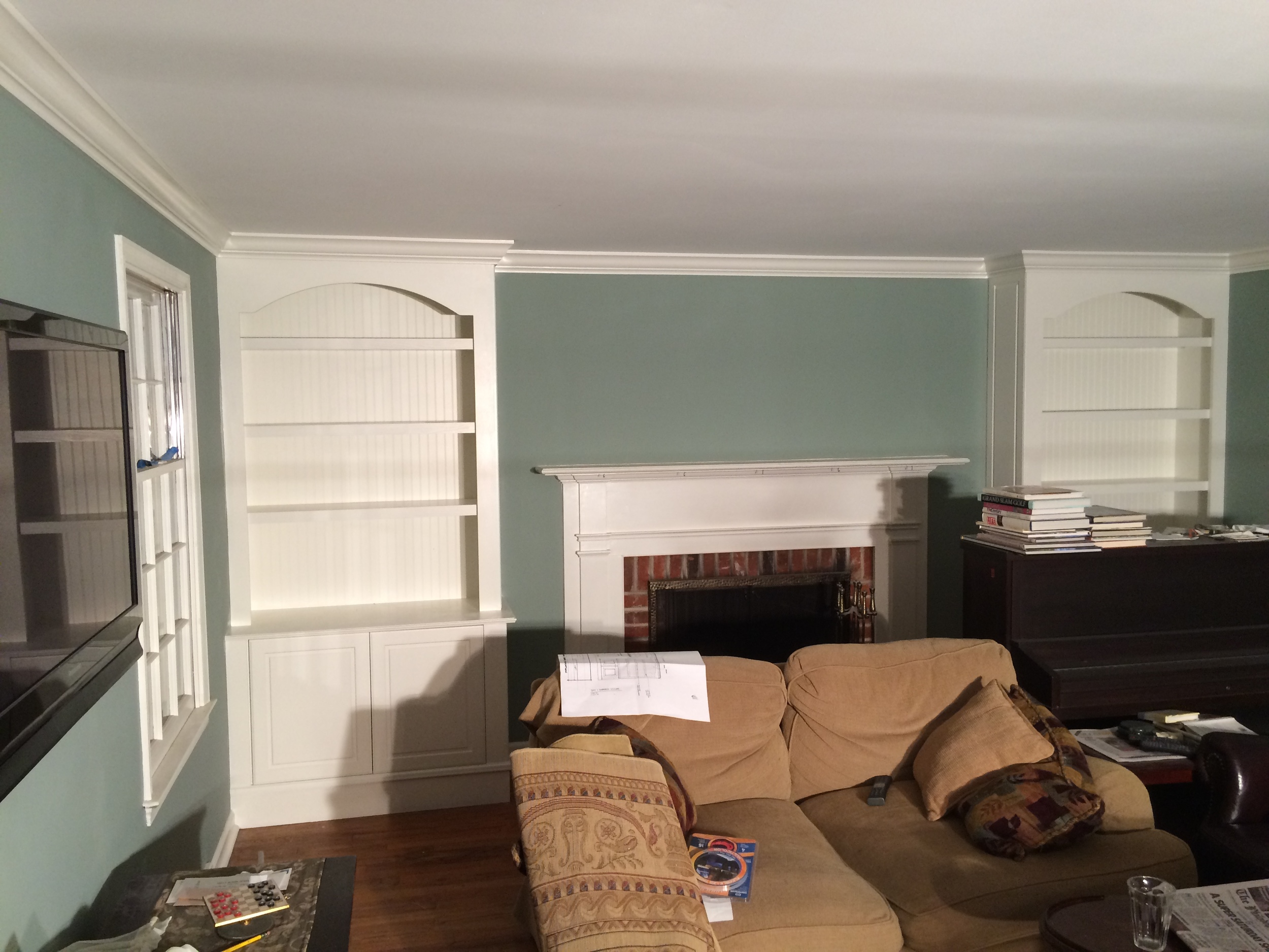 Custom bookshelves
