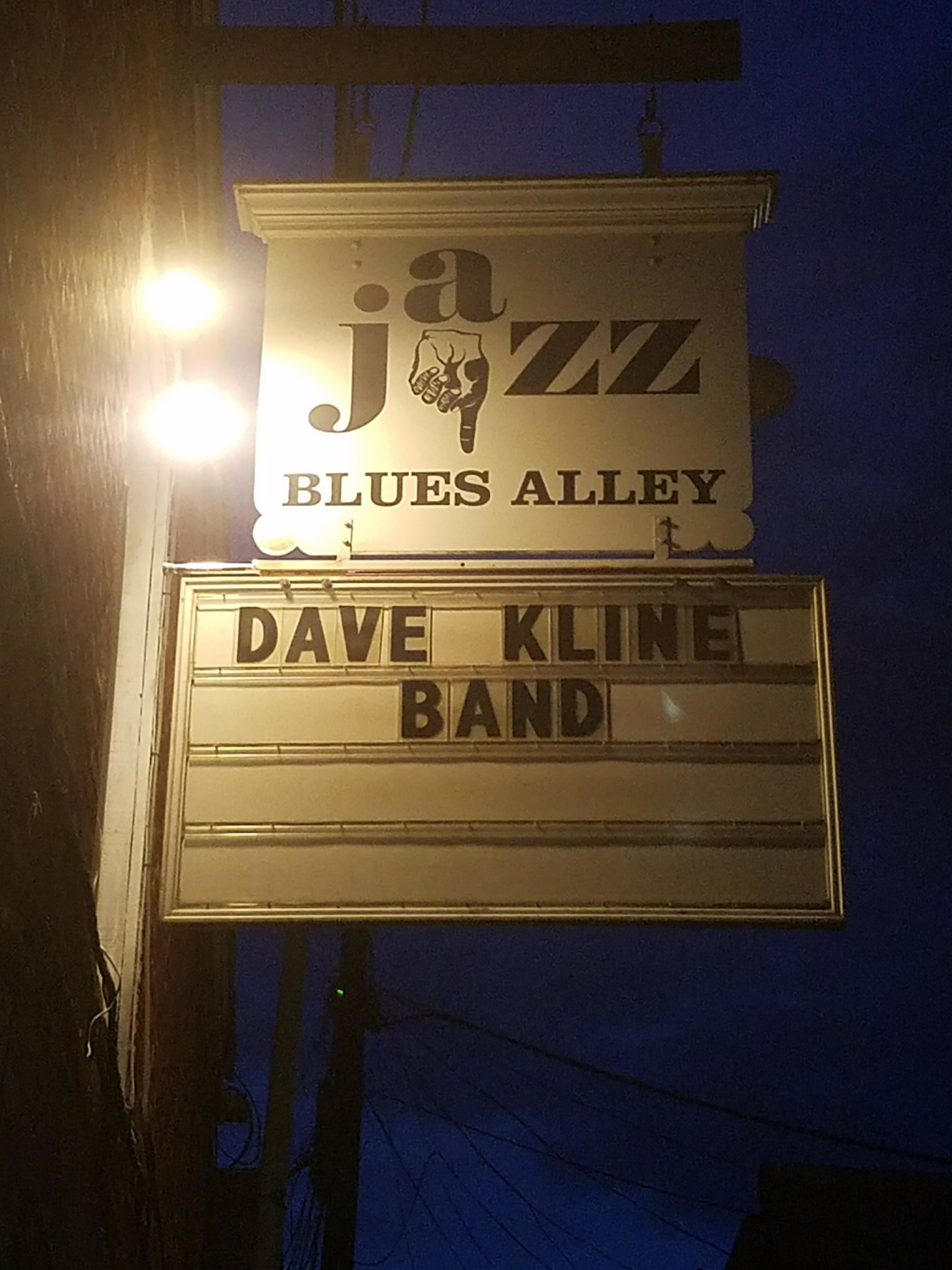 Dave Kline Band at Blues Alley (10 pm Show)