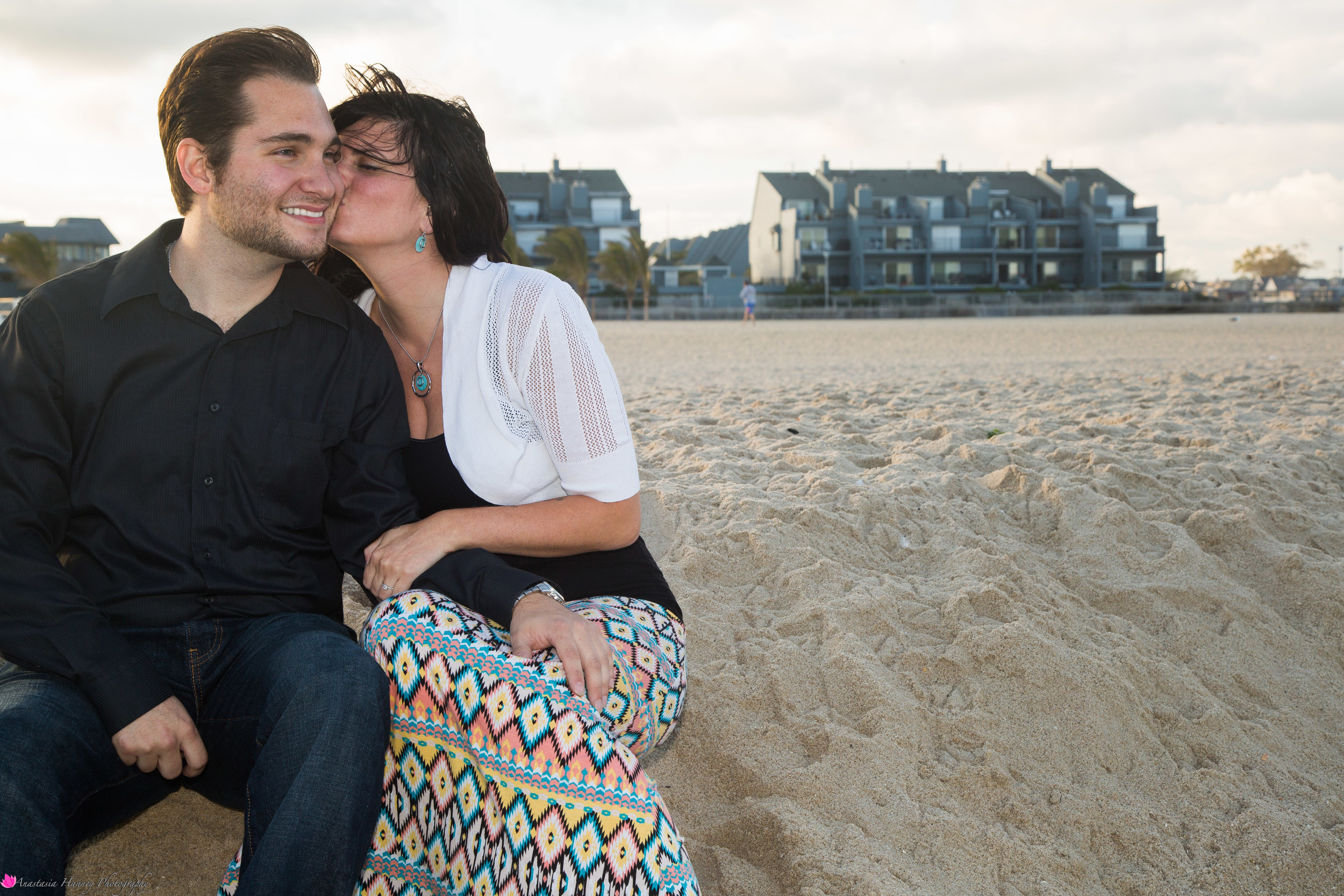 Engagement Photographer on Beach New Jersey She Said Yes