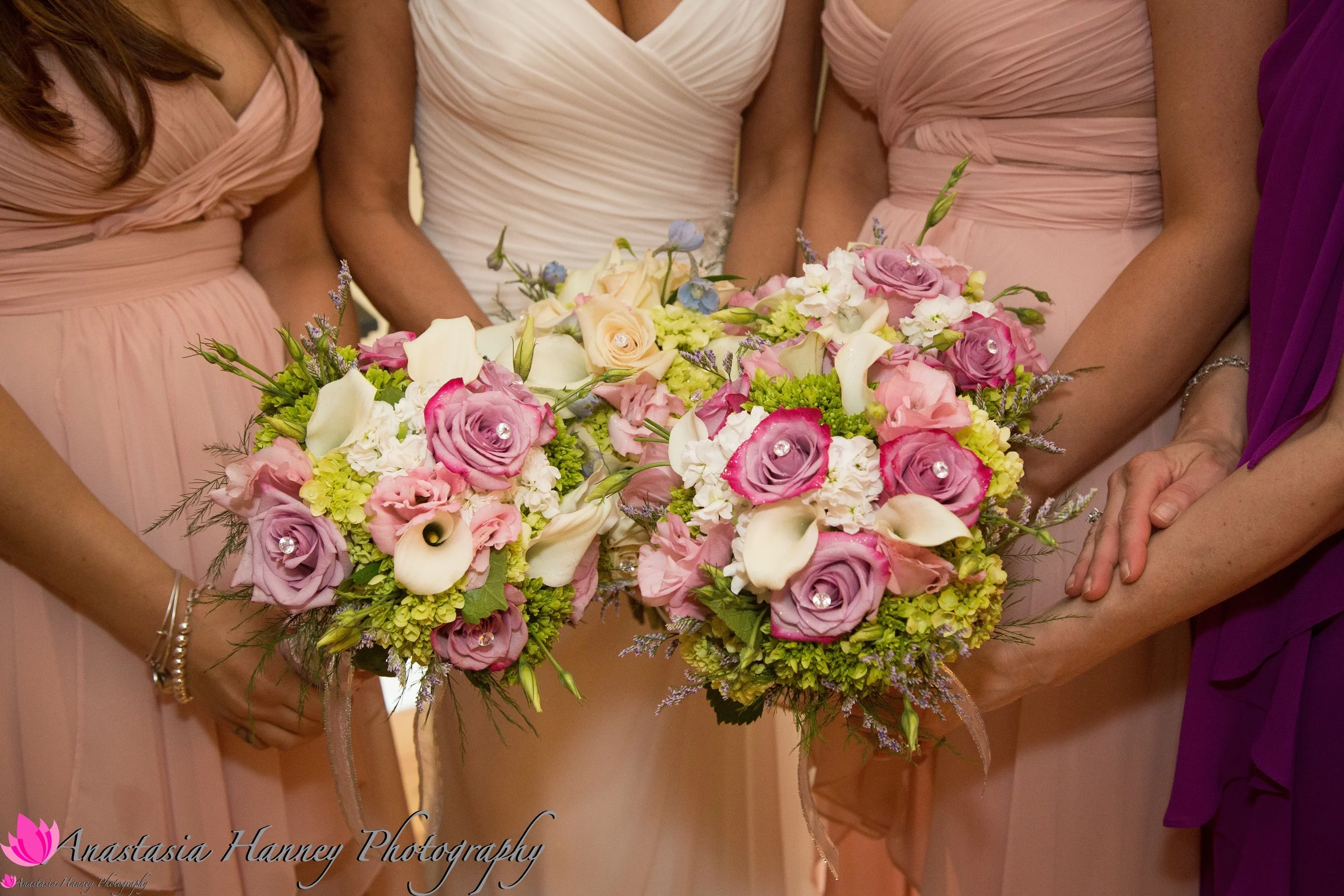 Wedding Photography of Bouquets at Braddock's Tavern in Medford New Jersey by Anastasia Hanney Photography