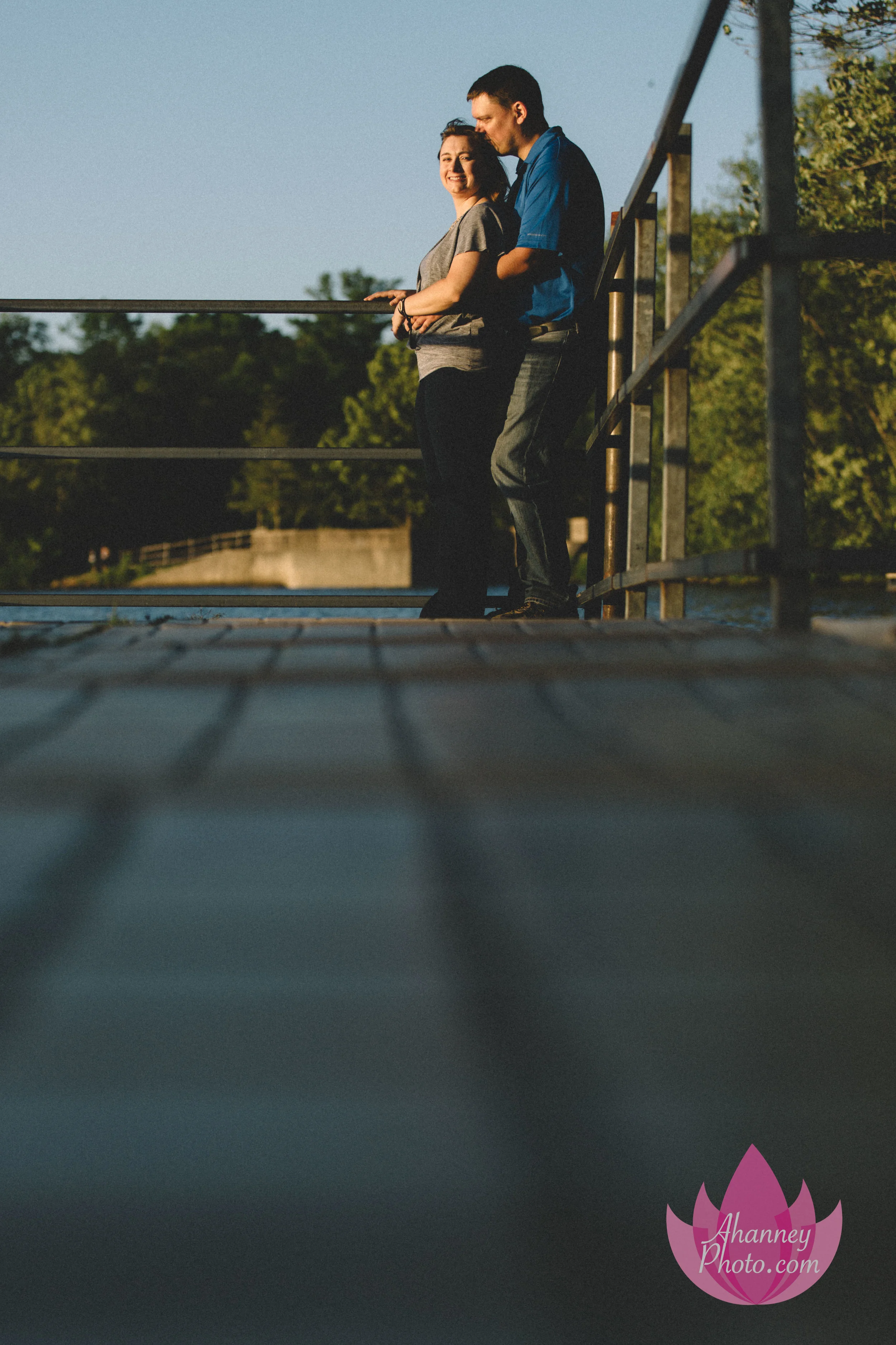 AHanneyPhoto engagement lake sunset