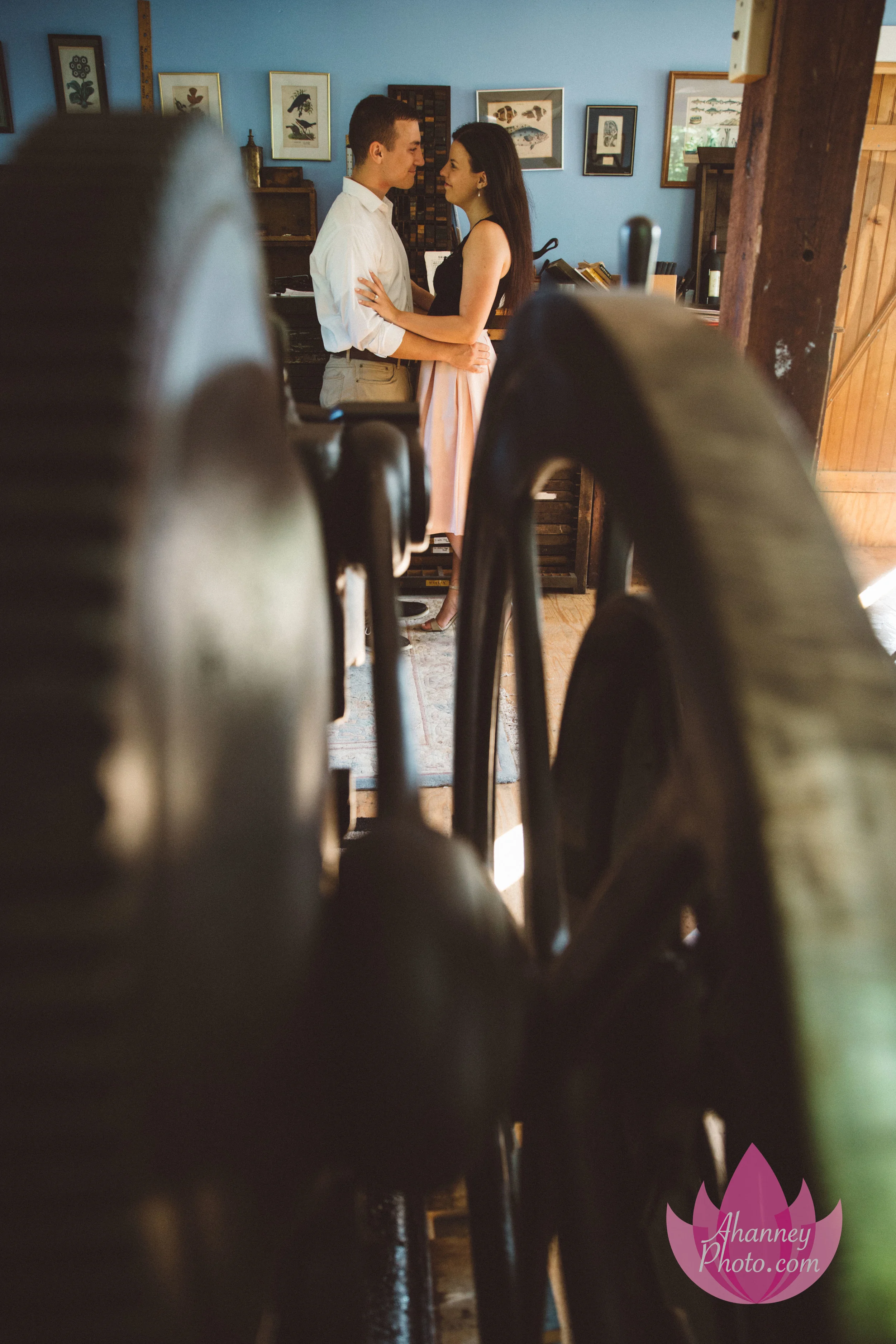 Engagement Photography Session near Cape May New Jersey in Rustic House AHanneyPhoto machine historic