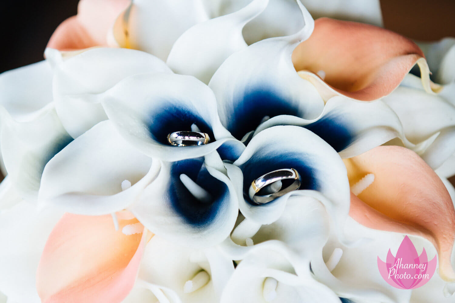 Wedding Photography of Bouquet and Rings in Medford New Jersey by Anastasia Hanney Photography AHanneyPhoto