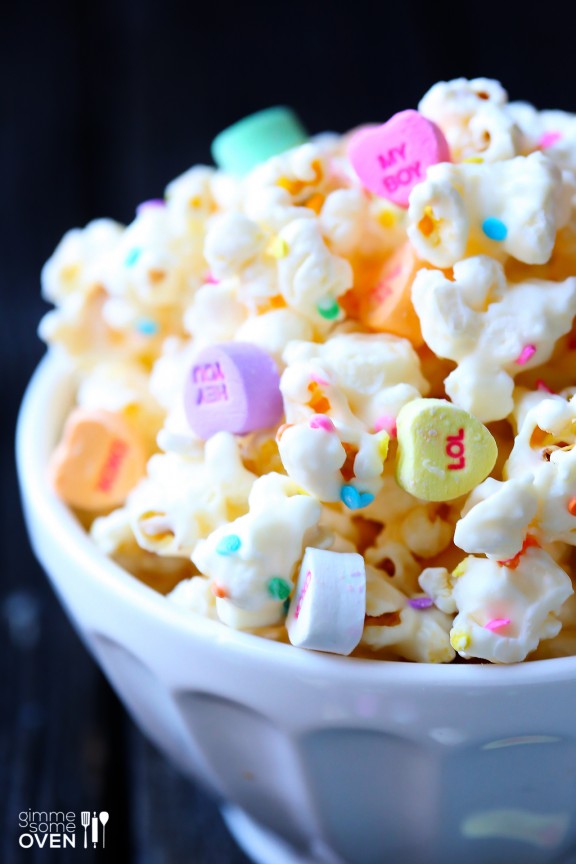 Valentine's Day Popcorn by Gimme Some Oven