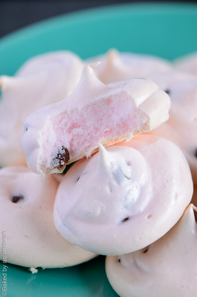 Chocolate Chip Cherry Meringues