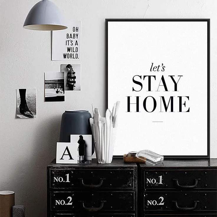 Modern Black Hipster Home quote poster print wall art canvas gift from $4
