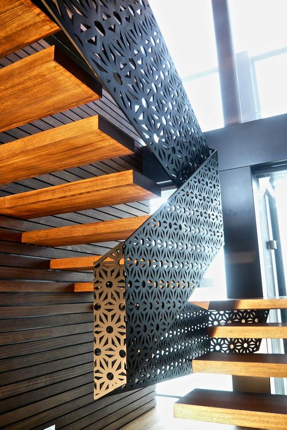 By Aludean | Fold - balustrade - mild steel - private residence Richmond Melbourne - 2009