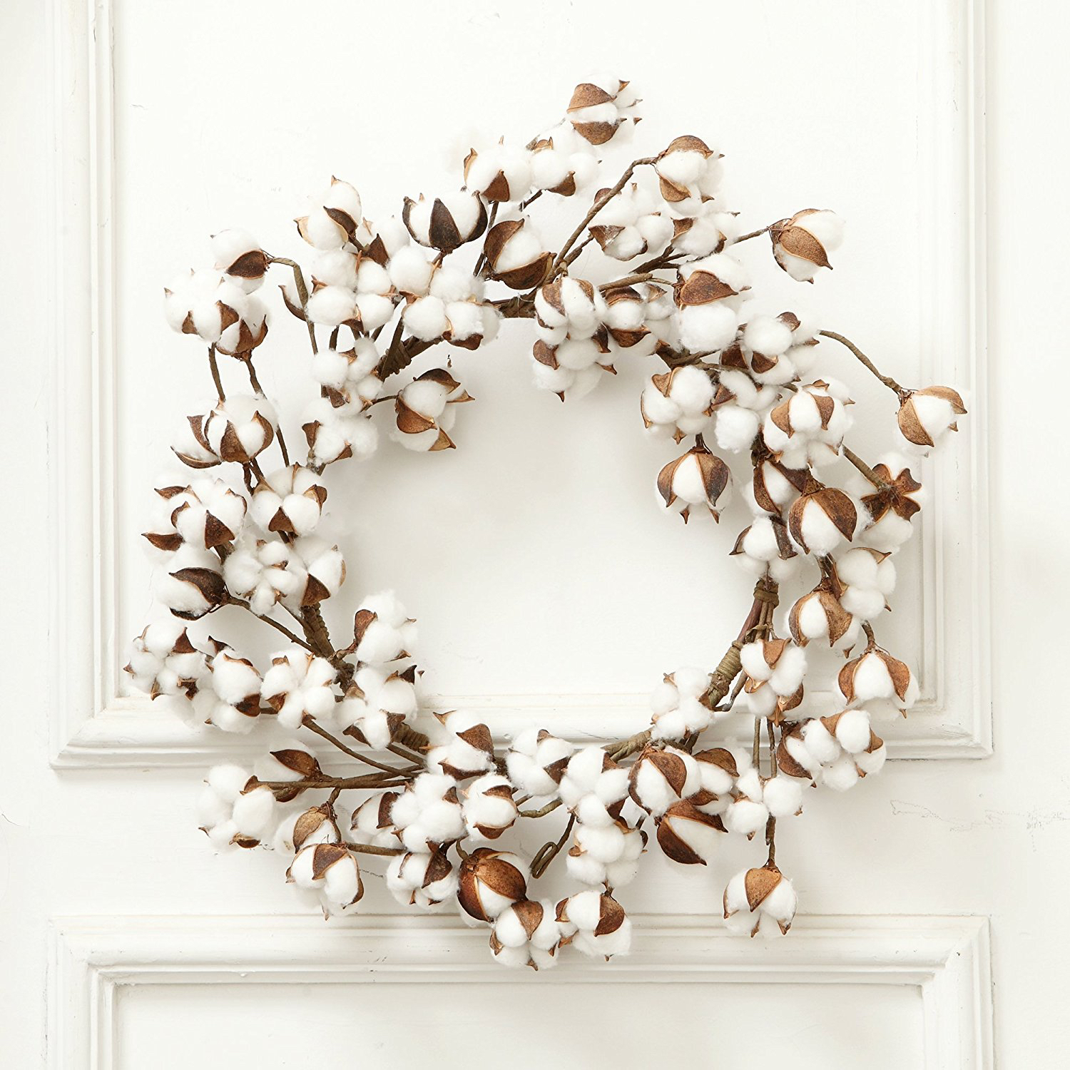 Cotton Farmhouse Wreath