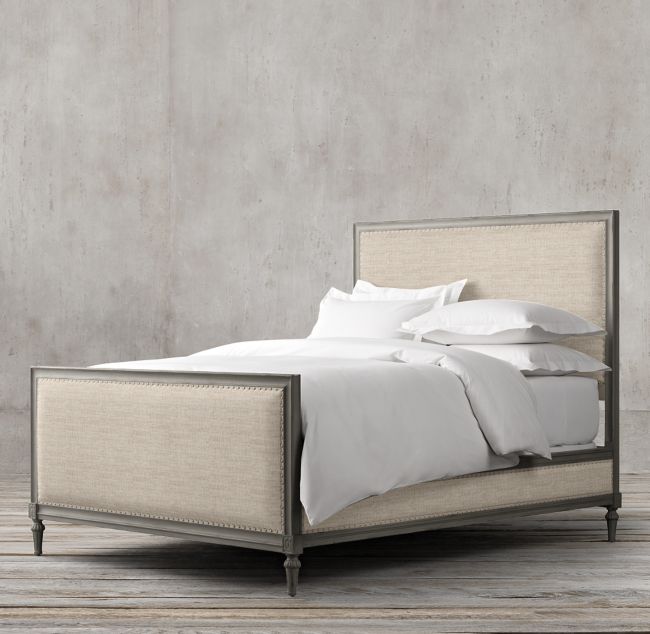Maison Panel Fabric Bed with Footboard