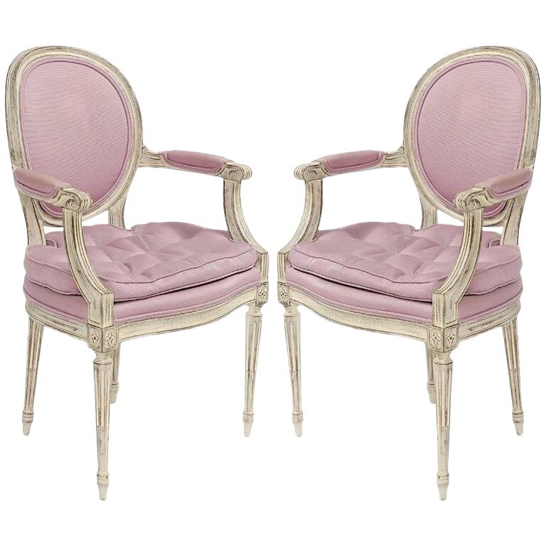 1960's Louis XVI Style Armchairs