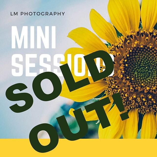 SOLD OUT in less than 24 hours!!! #minisessions #lmphotography_lumarcus #fall #soldout #sunflowersessions