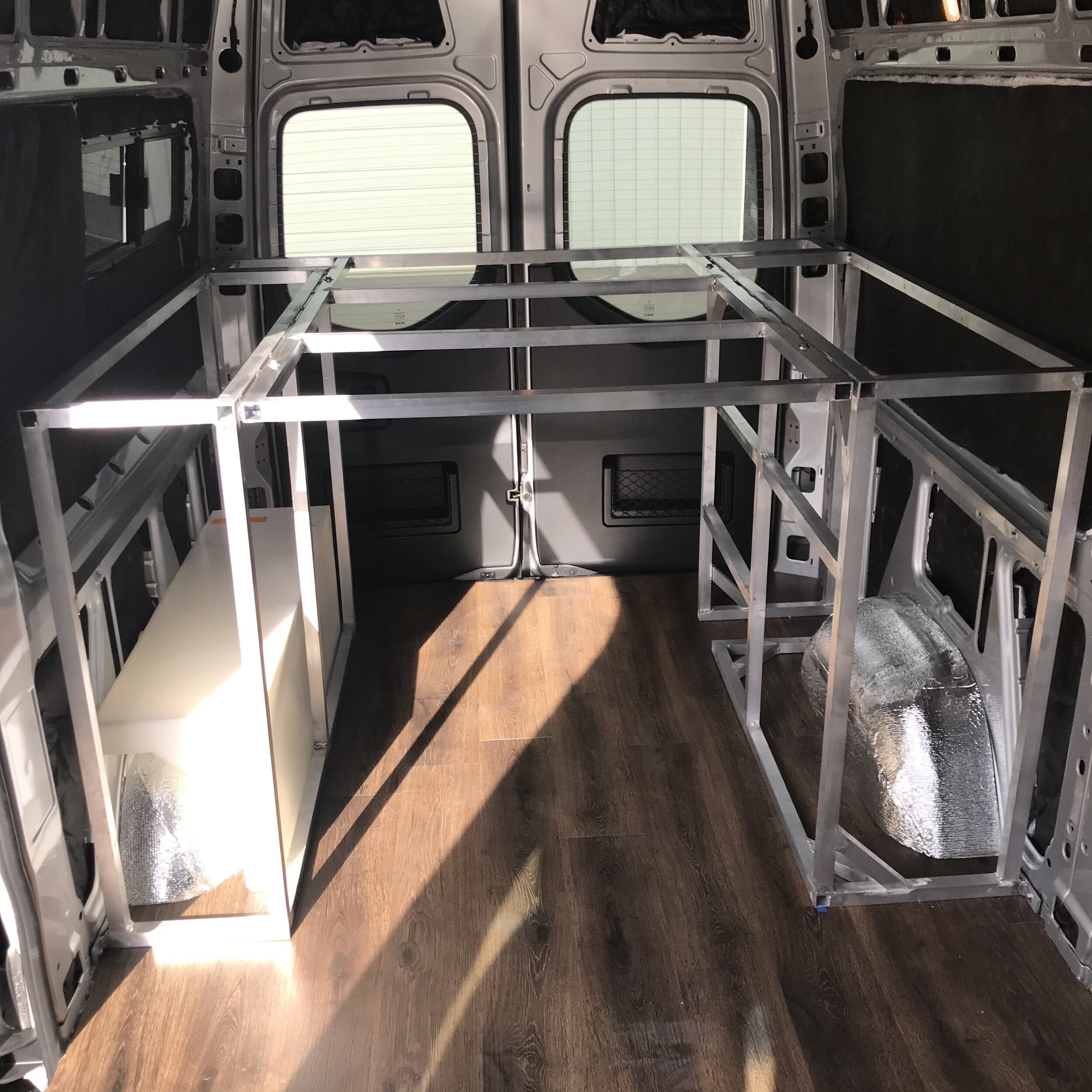 Custom Sprinter van bed/cabinet frame