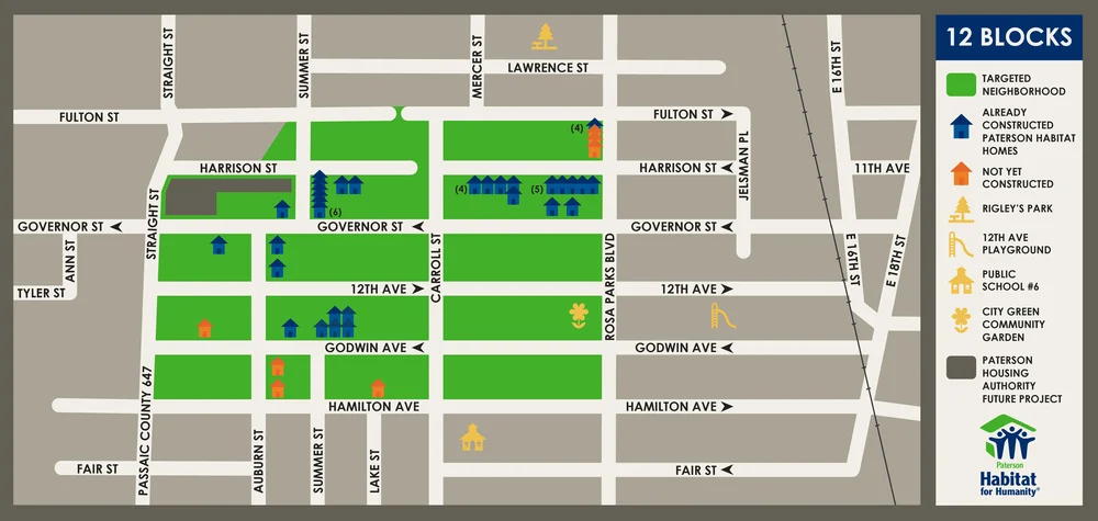 Paterson Nj Zoning Map Paterson Habitat For Humanity Where We Build