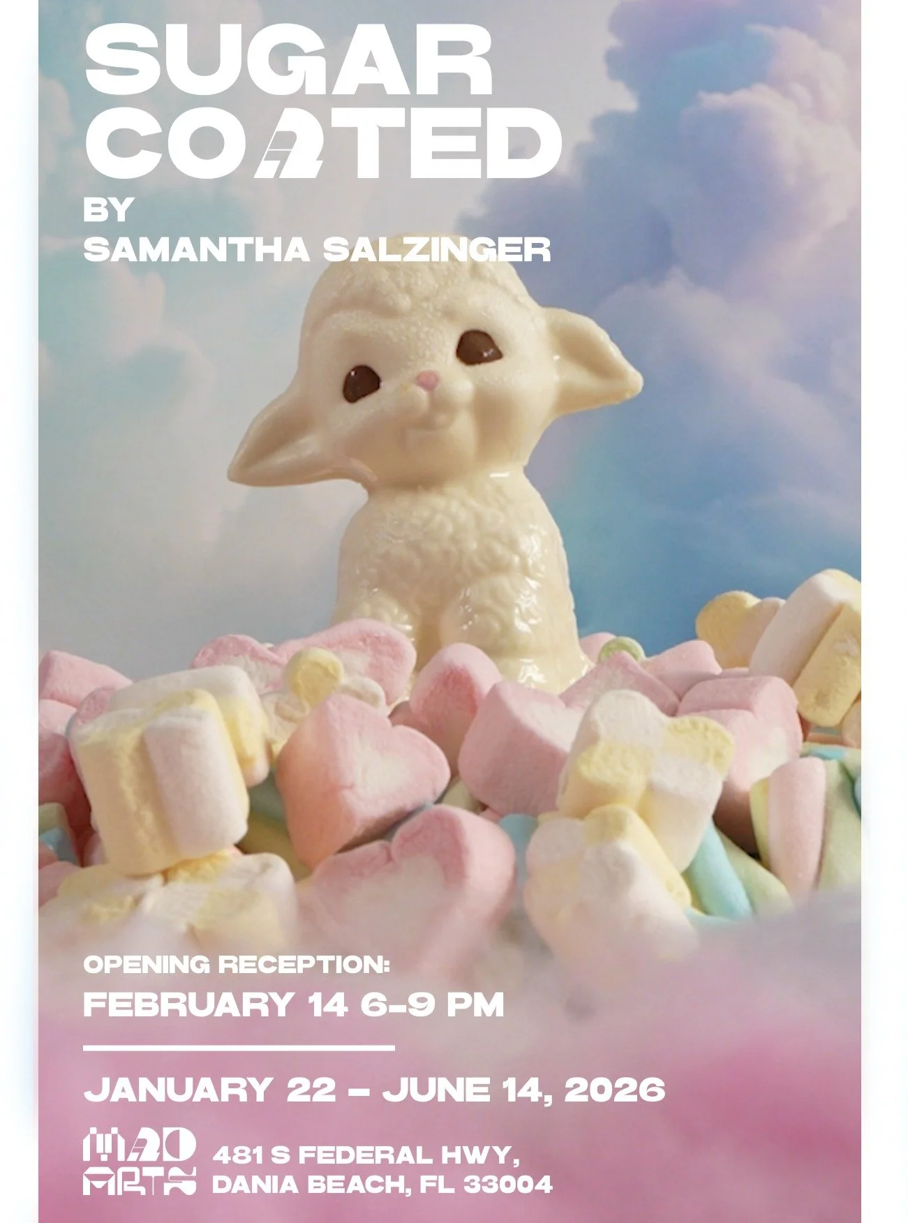I&rsquo;m excited to invite you to the opening of "Sugar Coated" at Mad Arts Museum on February 14, 6&ndash;9 PM 

A huge thank you to Marc Aptakin @maptakin and the entire Mad Arts team @madarts_space for their generosity, support, and bel