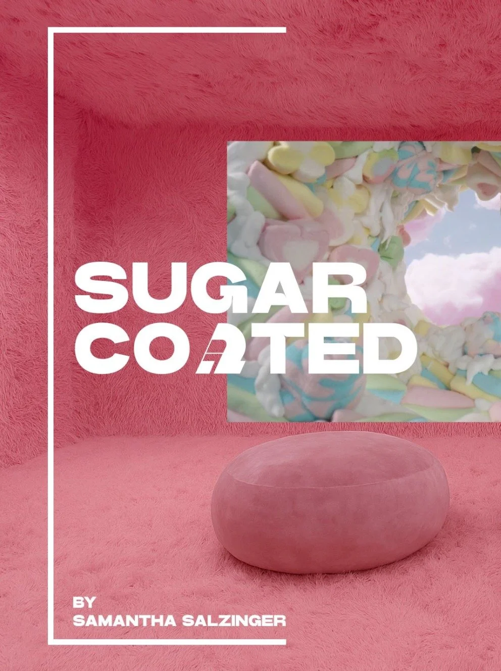 Sugar Coated is an immersive environment that moves the viewer through a hyper-stylized environment designed to mirror dopamine-driven reward cycles. Moments of visual pleasure give way to disintegration, only to regenerate and repeat. 

Referencing 