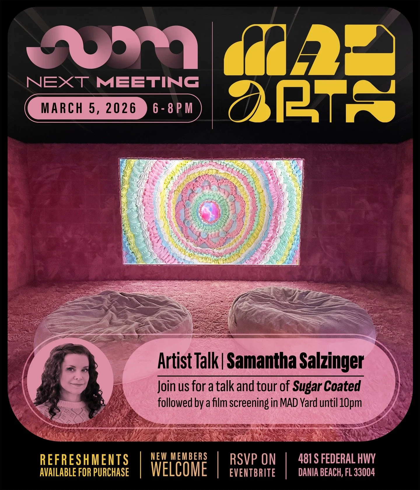 Looking forward to spending Thursday evening at @madarts_space for an artist talk hosted by @sobracollective.

March 5 | 6&ndash;8pm
Details + membership info: @sobracollective