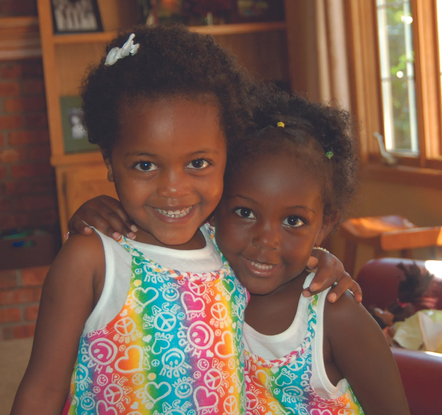 Reunited sisters completes family