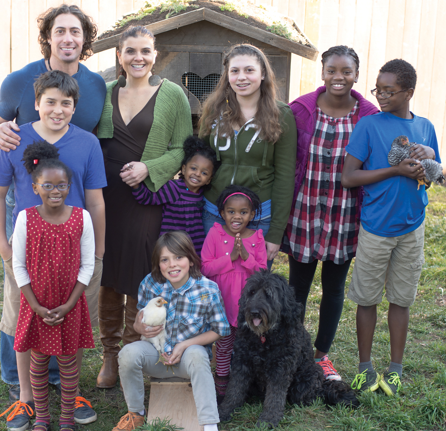 A family finds room for five more