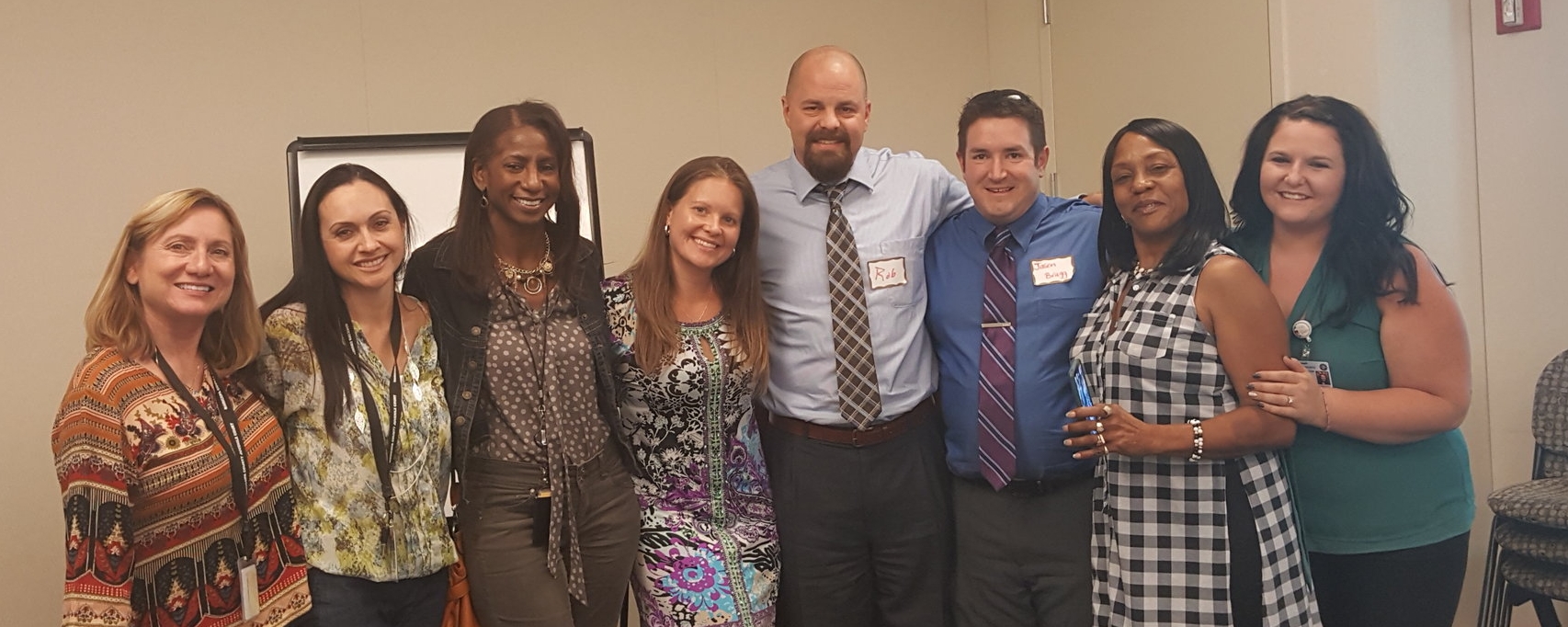 The team that has launched Parents for Parent program in Arizona: Karin Philips, deputy juvenile court administrator, Maricopa County Superior Court; Gloria Cruz-Bernal, family treatment court coordinator, Maricopa County Superior Court; Sheila Tickle, juvenile court administrator, Maricopa County Superior Court; Alise Hegle, advocacy lead, Children's Home Society of Washington; Robert Wyman, JET consultant, Casey Family Programs; Kimberly Mays, parent ally, Washington state; Jason Bragg, parent ally, Washington state; Kellie Tharp, parent ally and lead, Maricopa County Parents for Parents program
