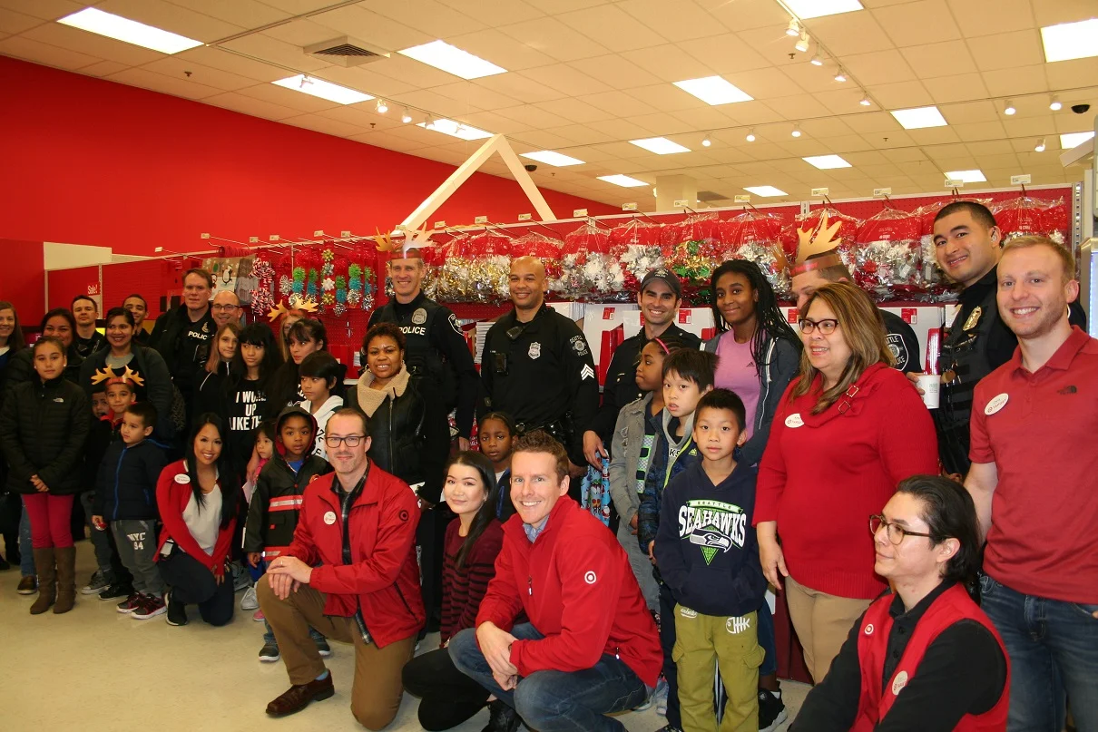 Police and Target treat kids for the holidays