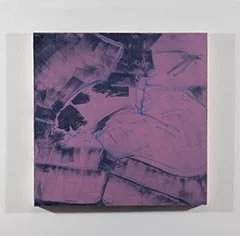  Mom and Oreo, 2019, 11.5” X 11.5” X 1”, Acrylic, House paint, and spray paint on cradled wood panel. 