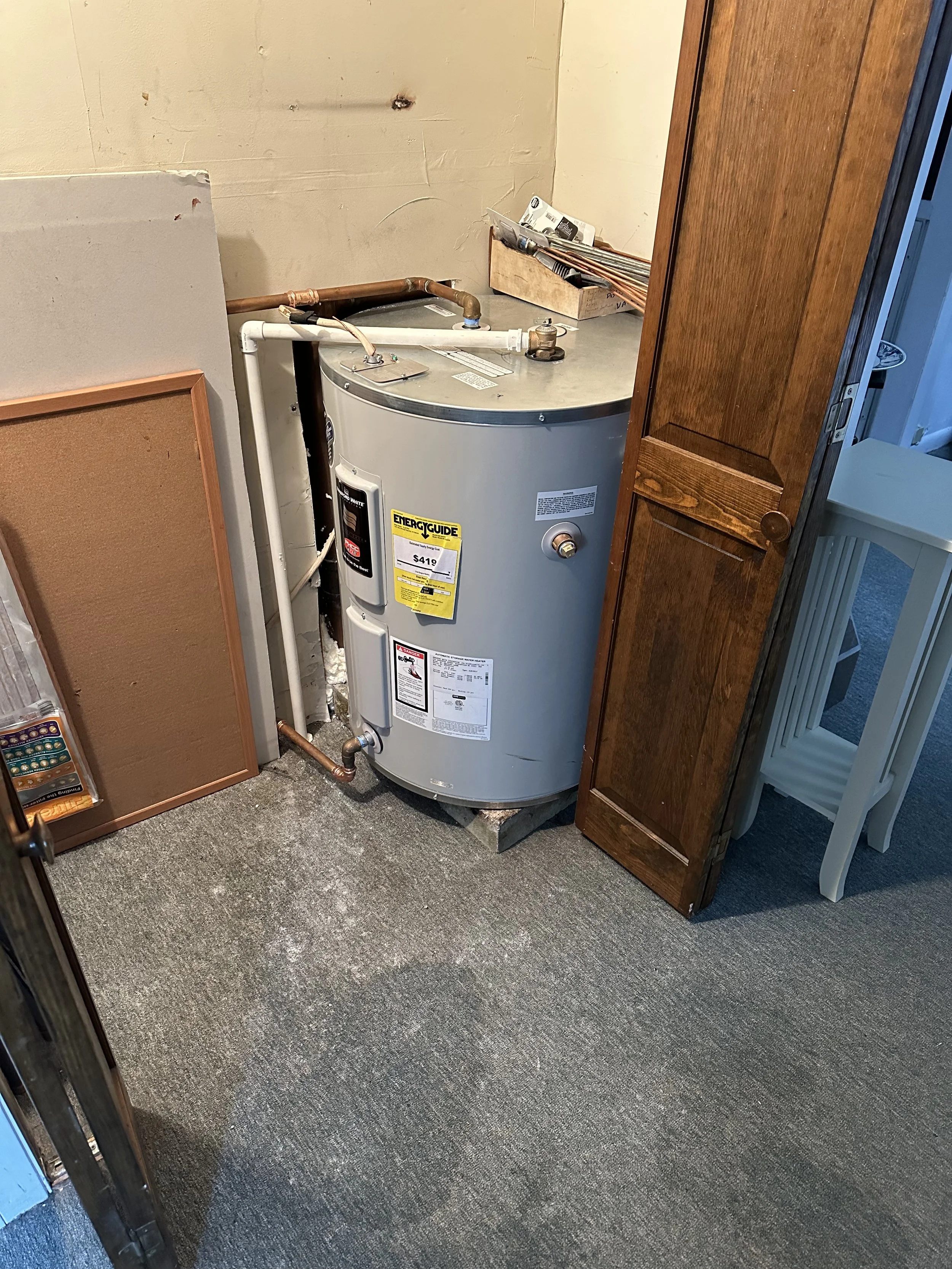 New Electric Hot water heater