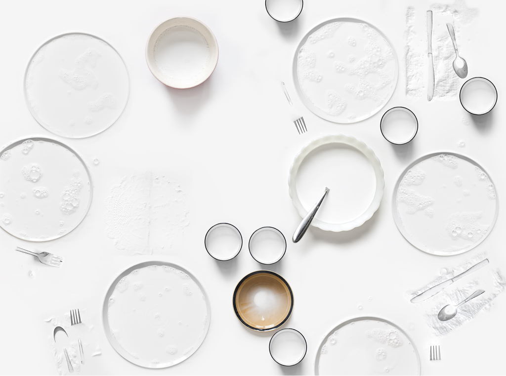 Submerged Place Settings, 35x47 inches, inkjet print