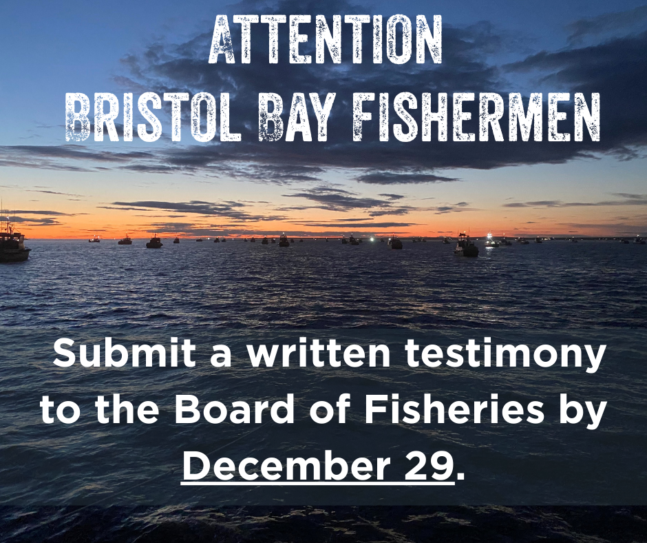 Written Testimony Deadline: December 29 – Board of Fisheries