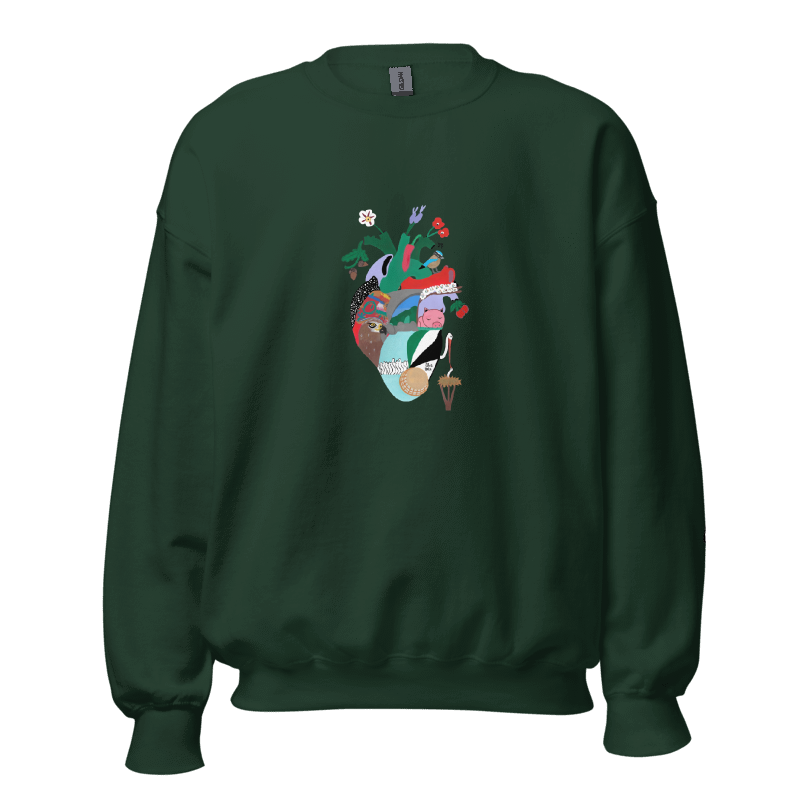 Sudadera unisex Gildan 18000 Verde2.png