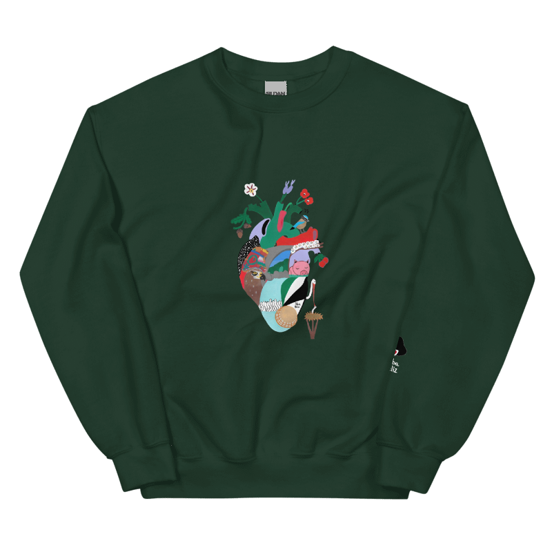 Sudadera unisex Gildan 18000 Verde.png