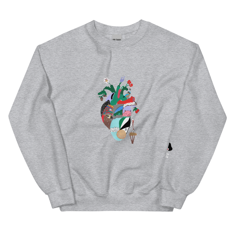 Sudadera unisex Gildan 18000 Gris.png