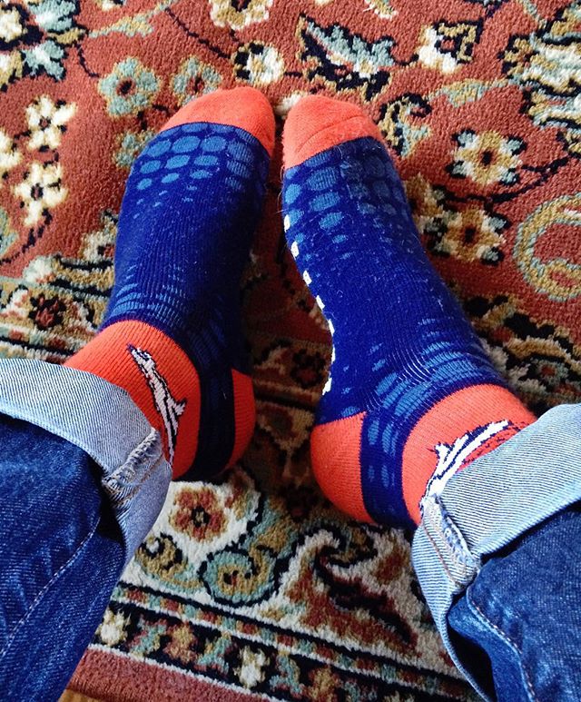 Playoff socks. #gobroncos