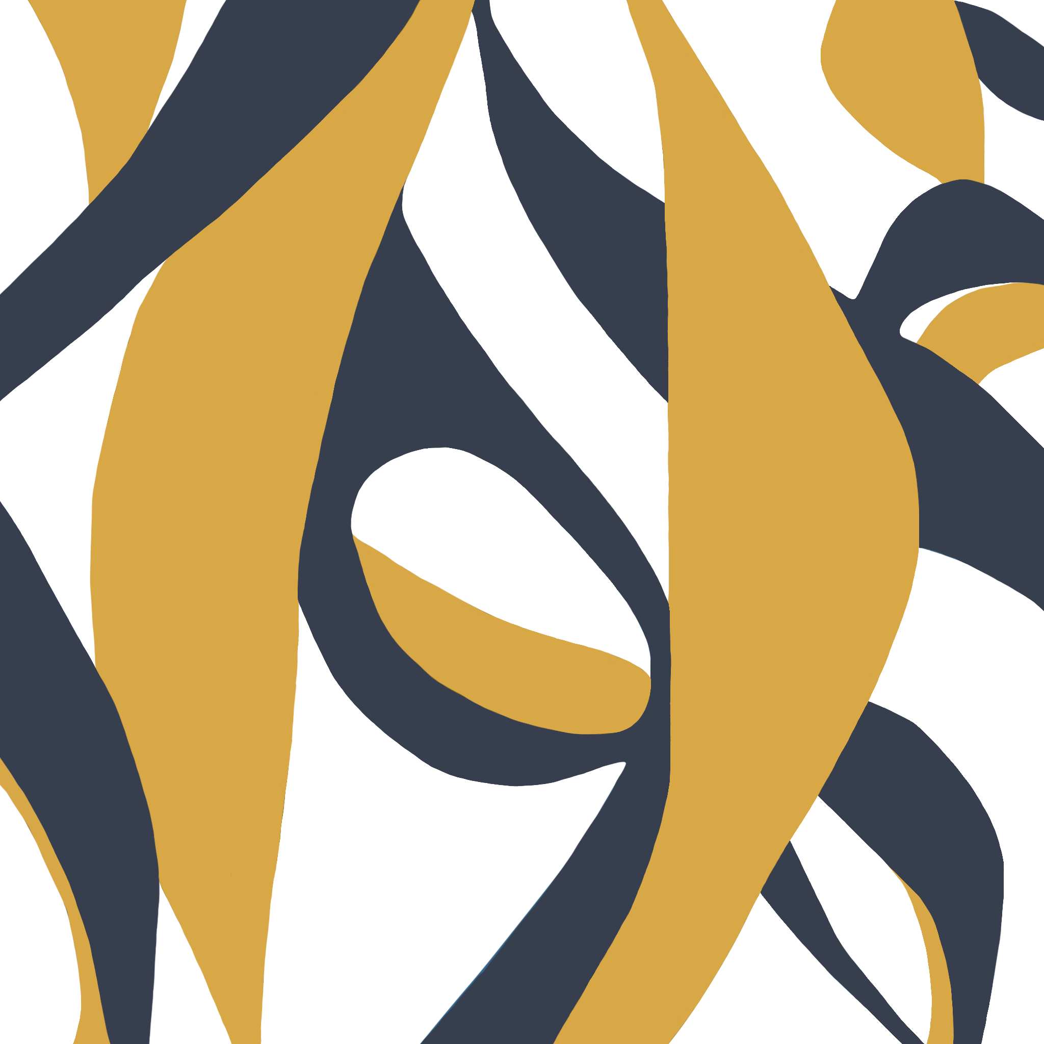 Abstract pattern with black, white, and gold flowing shapes.