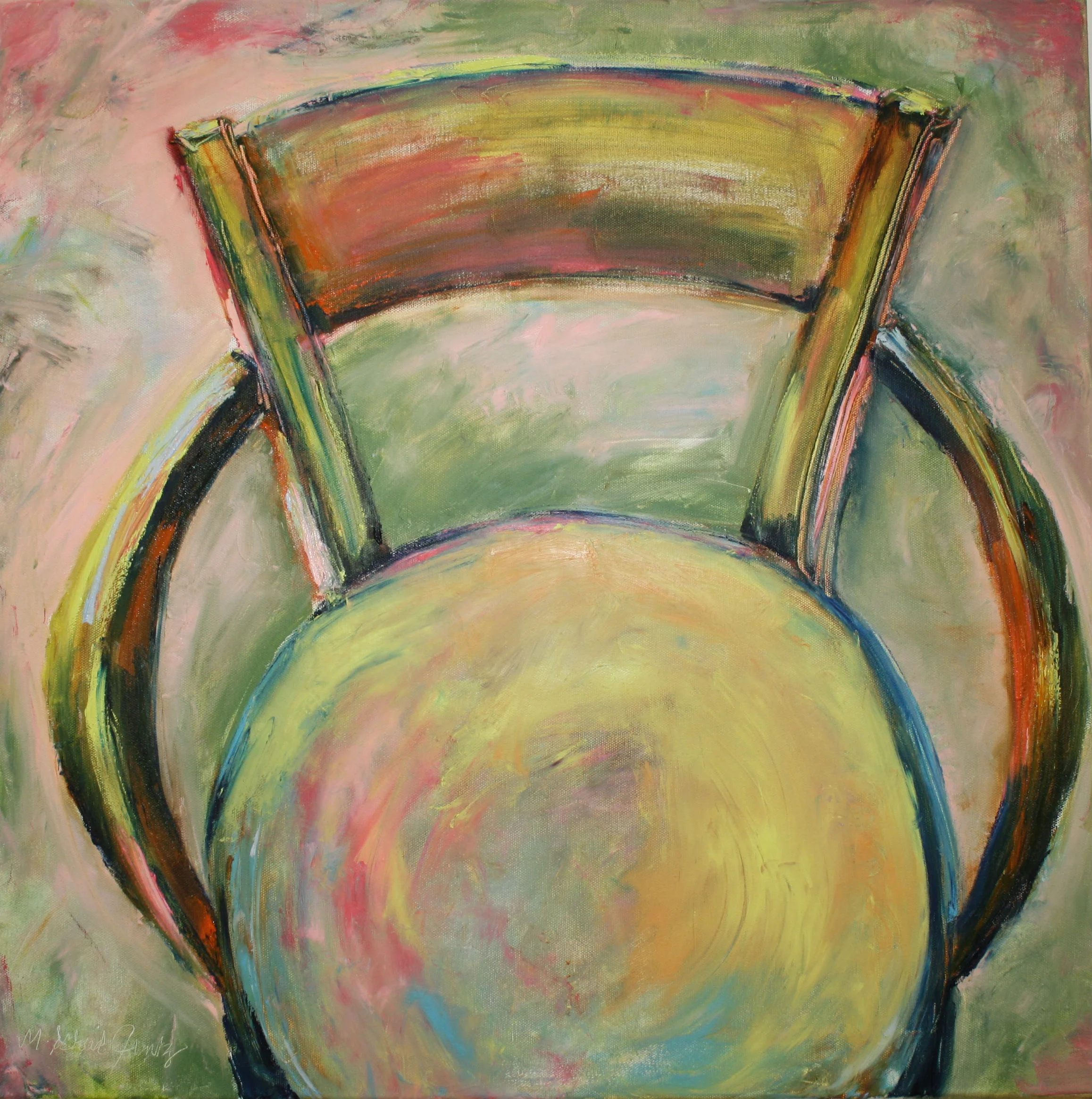 “Take a Spin” 24"x24", oil on canvas