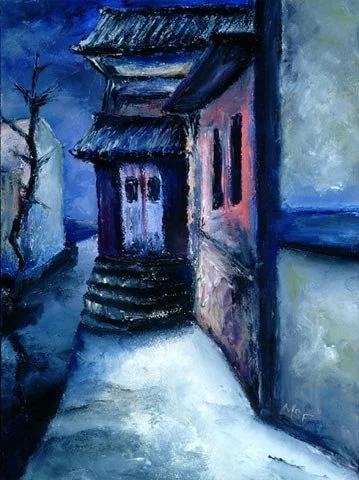 Winter Calmness, Oil on paper