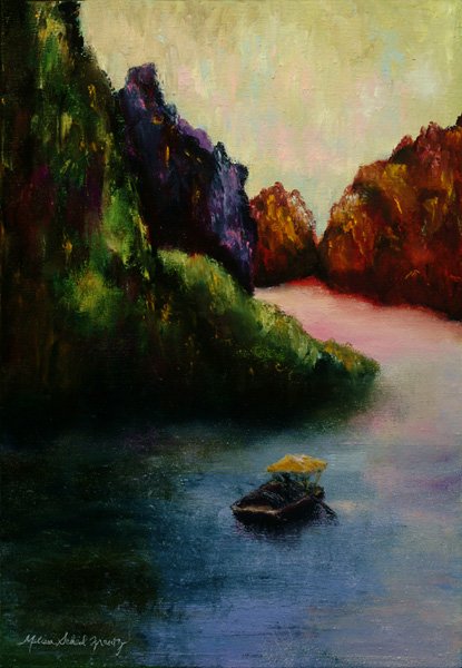 Peace at Halong Bay, Oil