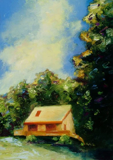 Glowing Memories, Oil on paper