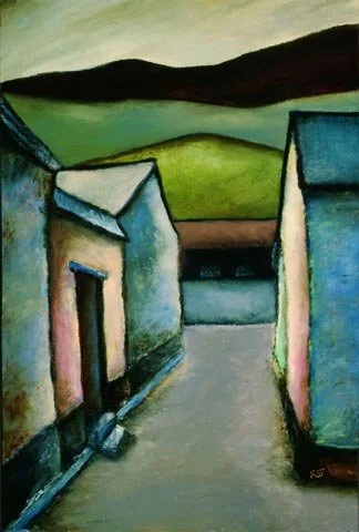 Breathing Softly, Oil on paper, 22"x15"