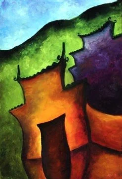 Ancient Power, Oil on paper