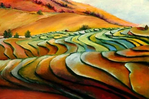 Terraced Flow, Oil