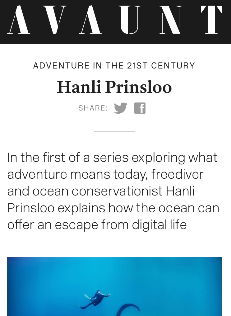 Avaunt Magazine / Adventure in the 21st Century in collaboration with Steppes Travel September 6, 2016 'For me, adventure is synonymous with nature because that’s where we get to be wild and playful outside of urban constraints, away from the devices and everything that tames us...' Read the whole article here.