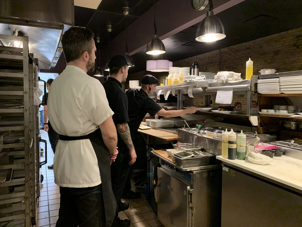 Chefs behind the line